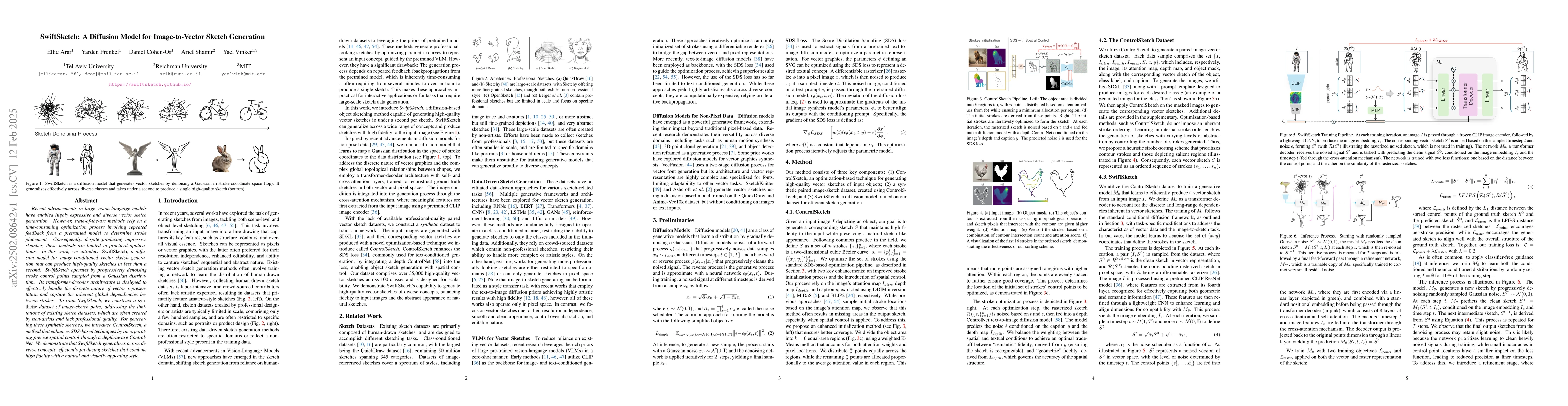 Thumbnail for SwiftSketch: A Diffusion Model for Image-to-Vector Sketch Generation