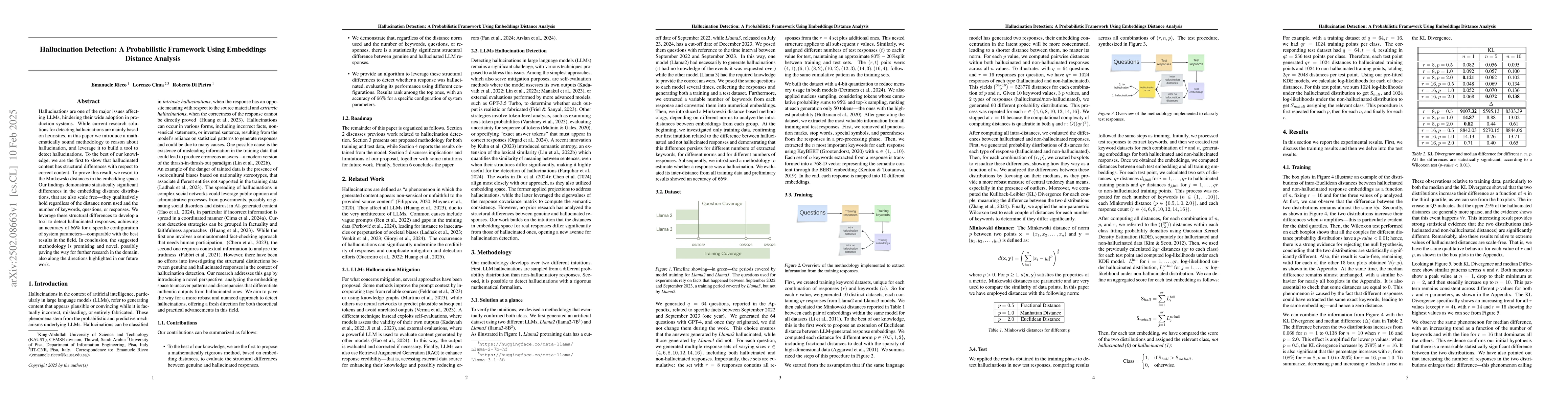Thumbnail for Hallucination Detection: A Probabilistic Framework Using Embeddings
  Distance Analysis