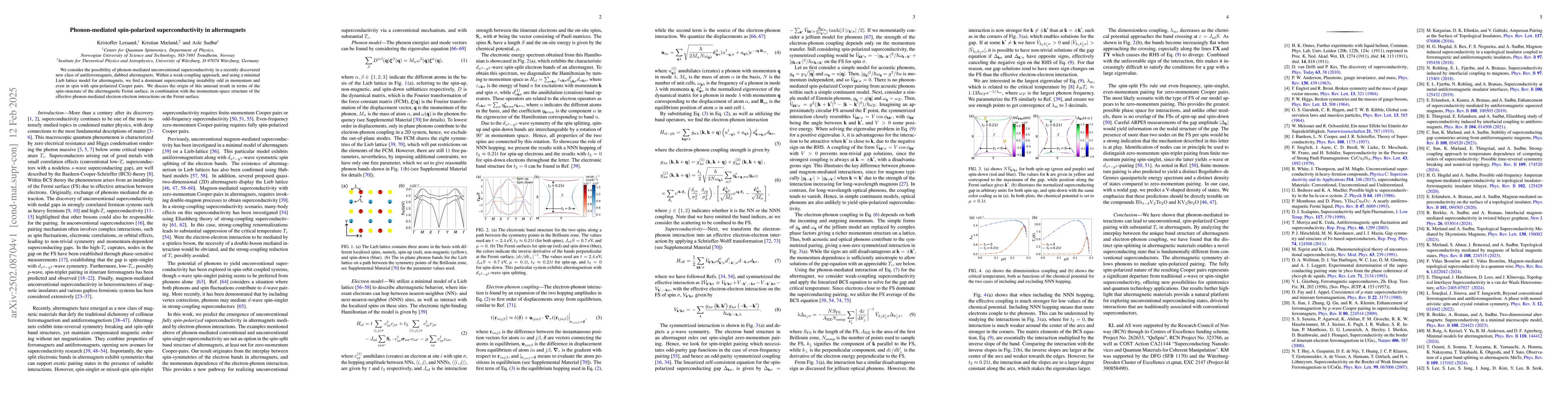 Thumbnail for Phonon-mediated spin-polarized superconductivity in altermagnets