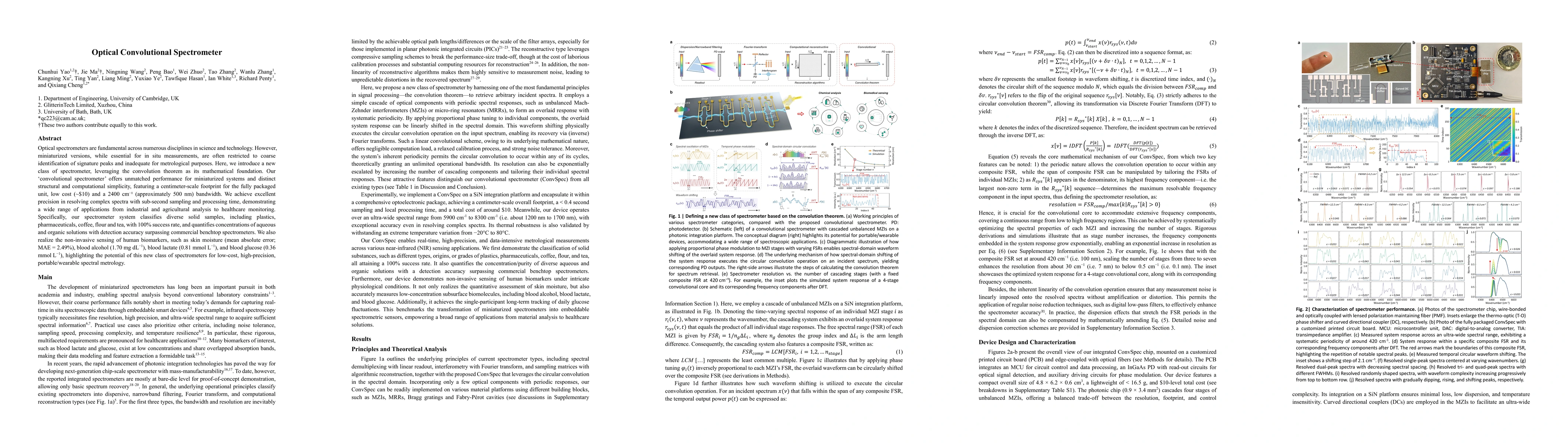 Thumbnail for Optical Convolutional Spectrometer