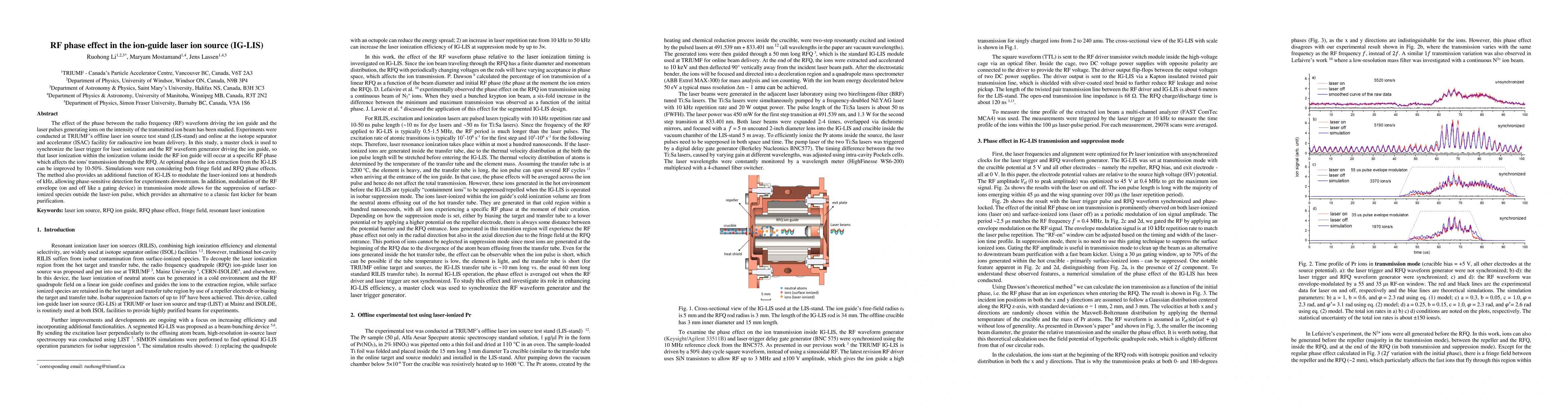 Thumbnail for RF phase effect in the ion-guide laser ion source (IG-LIS)