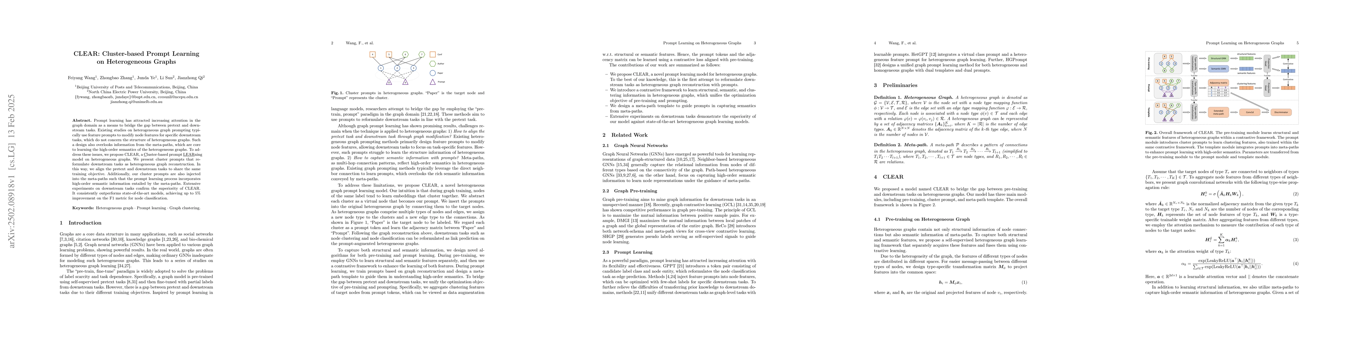 Thumbnail for CLEAR: Cluster-based Prompt Learning on Heterogeneous Graphs