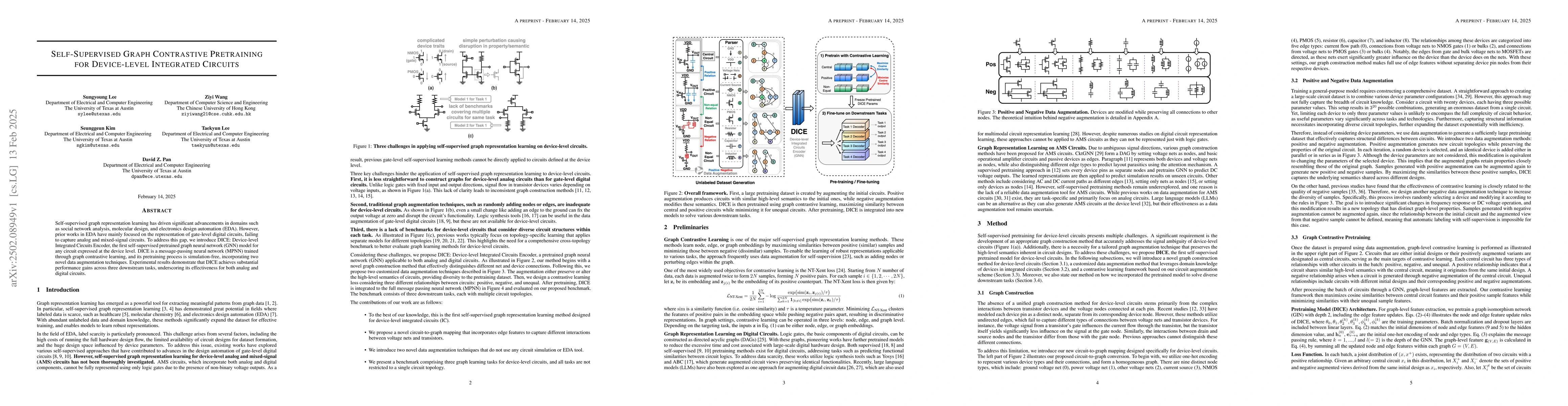Thumbnail for Self-Supervised Graph Contrastive Pretraining for Device-level
  Integrated Circuits