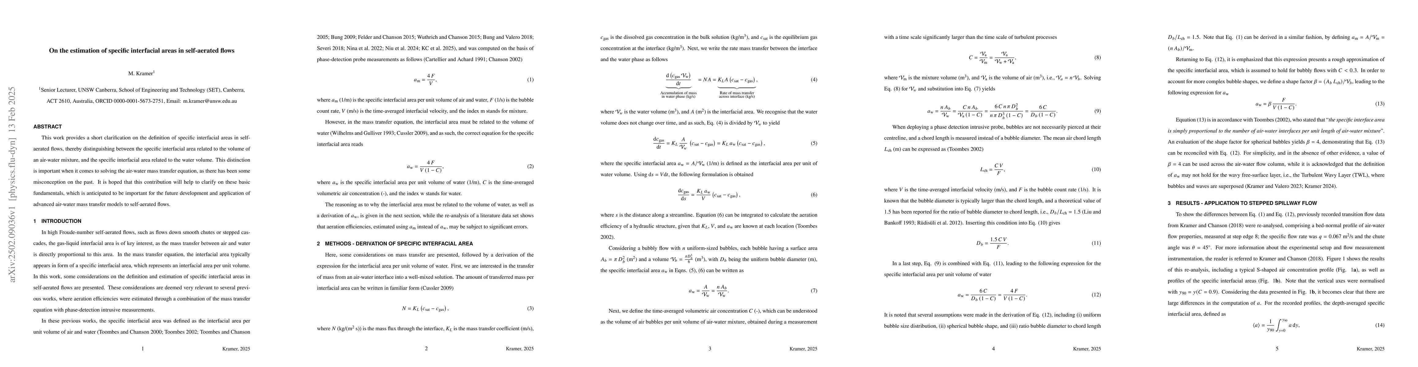 Thumbnail for On the estimation of specific interfacial areas in self-aerated flows