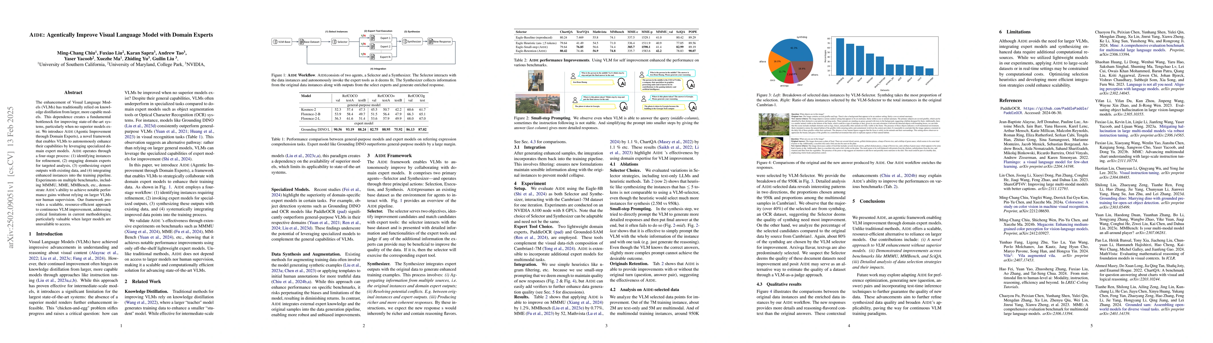 Thumbnail for AIDE: Agentically Improve Visual Language Model with Domain Experts