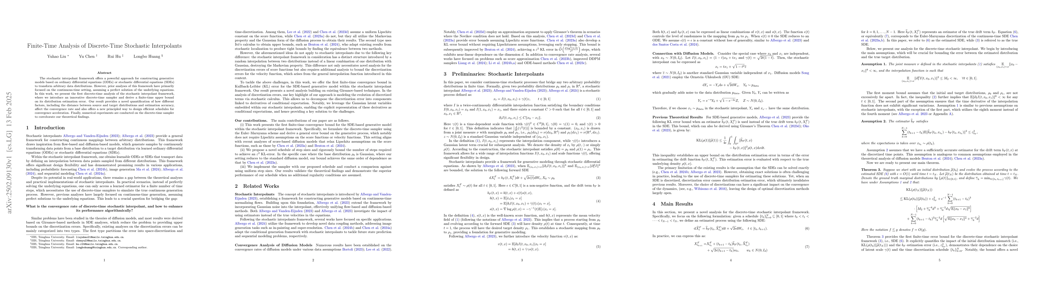Thumbnail for Finite-Time Analysis of Discrete-Time Stochastic Interpolants