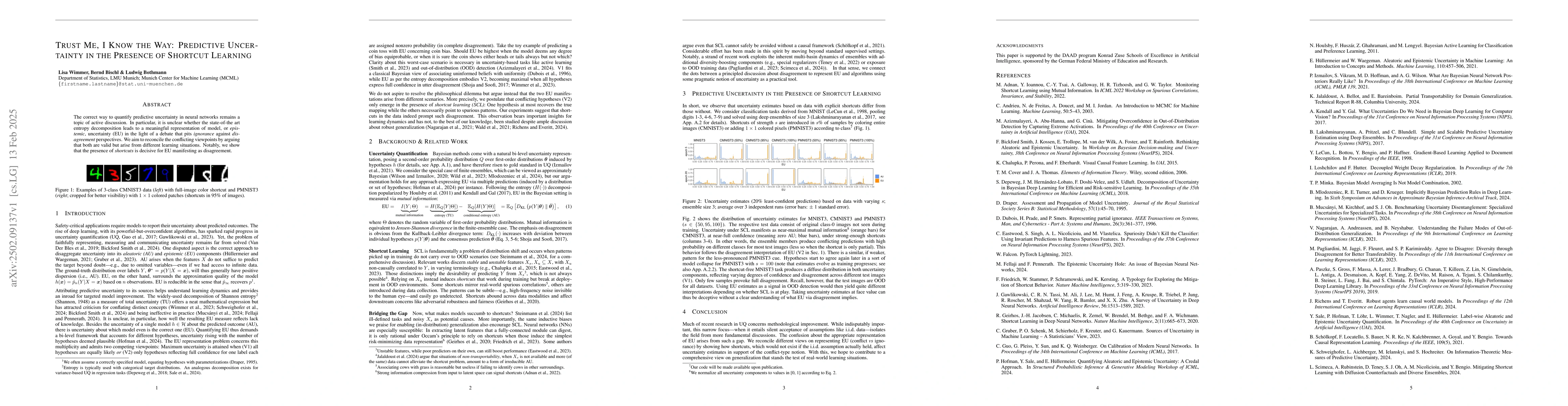 Thumbnail for Trust Me, I Know the Way: Predictive Uncertainty in the Presence of
  Shortcut Learning