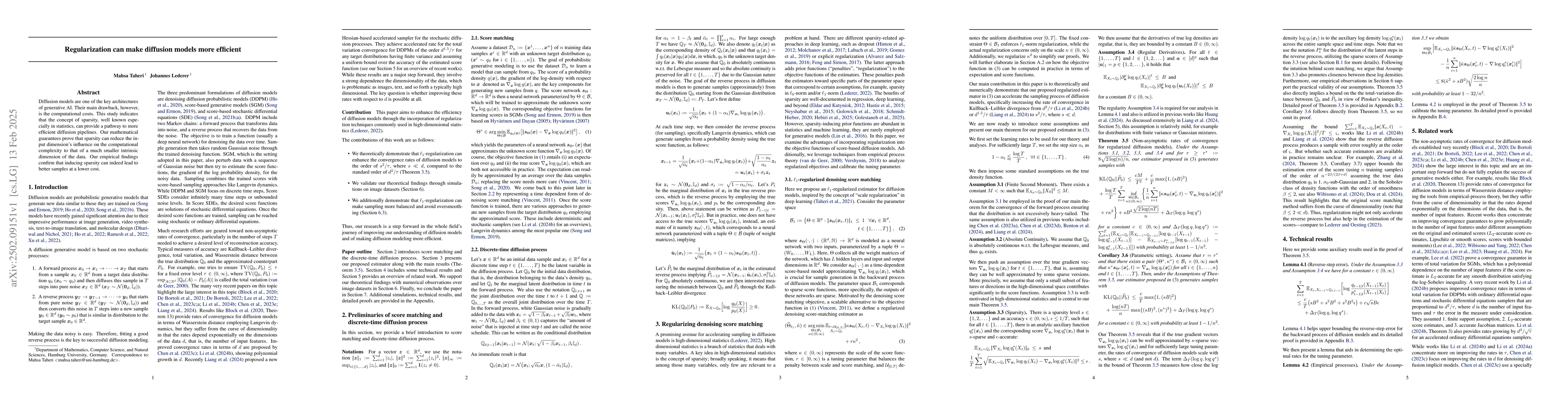 Thumbnail for Regularization can make diffusion models more efficient