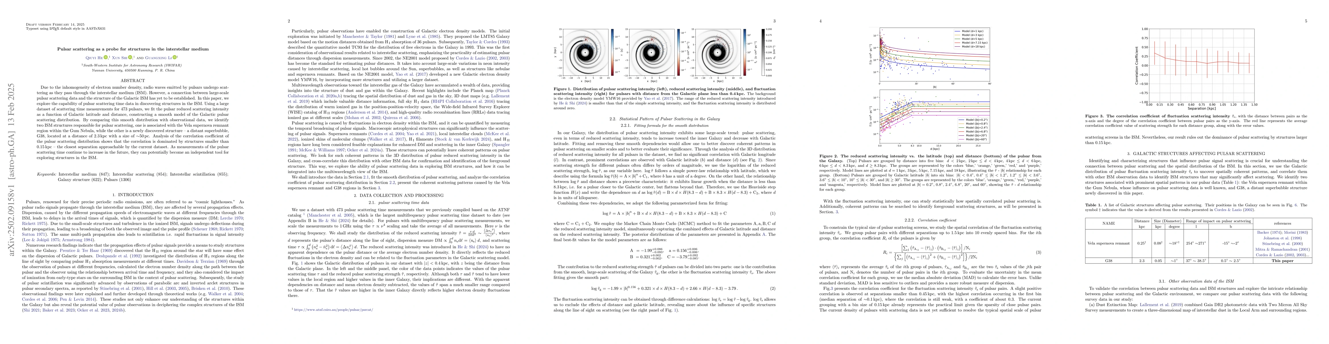 Thumbnail for Pulsar scattering as a probe for structures in the interstellar medium
