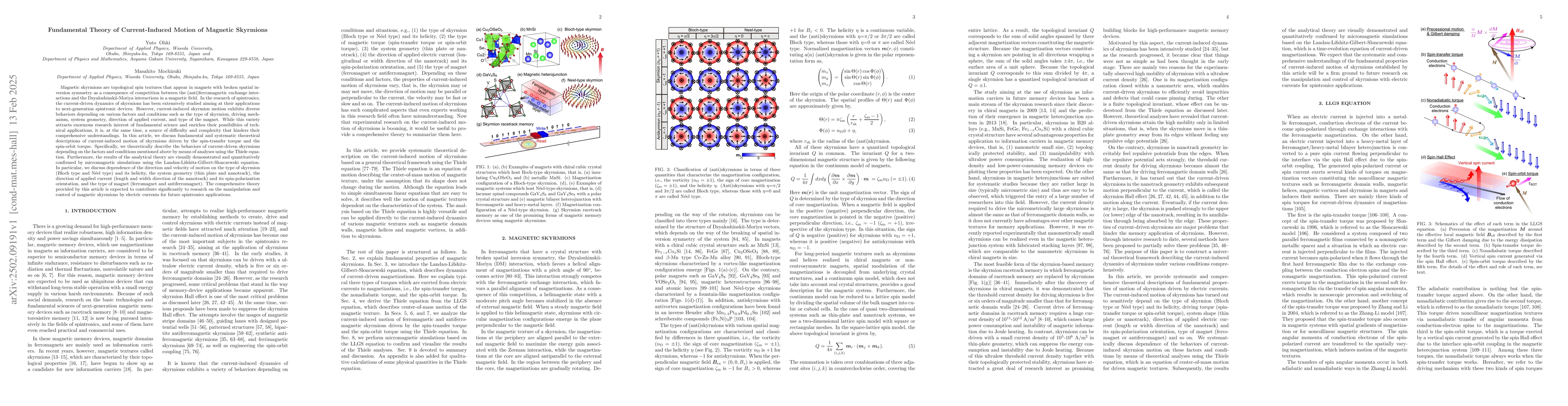 Thumbnail for Fundamental Theory of Current-Induced Motion of Magnetic Skyrmions