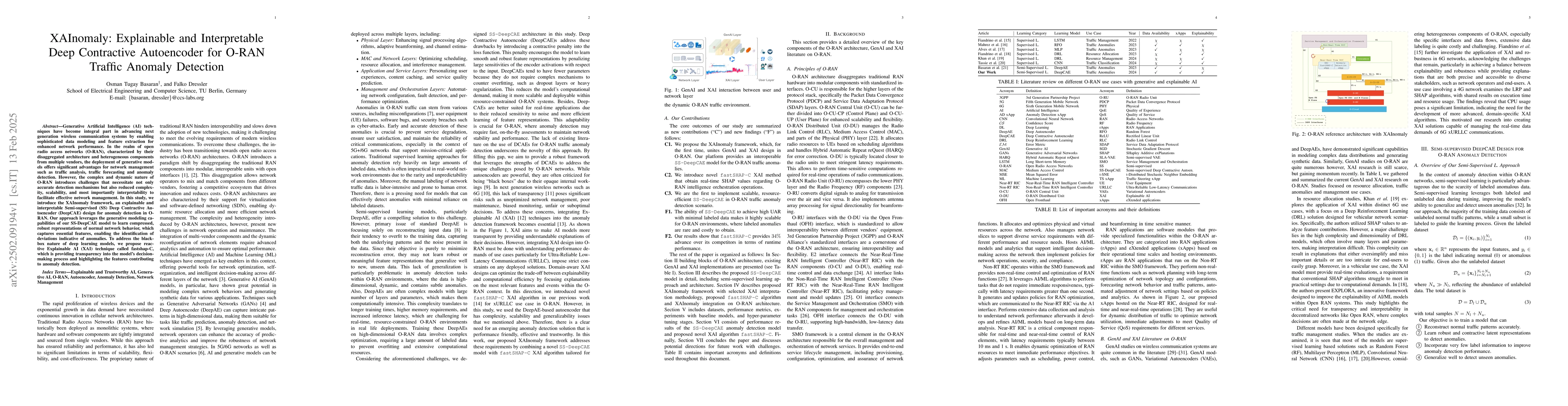 Thumbnail for XAInomaly: Explainable and Interpretable Deep Contractive Autoencoder
  for O-RAN Traffic Anomaly Detection
