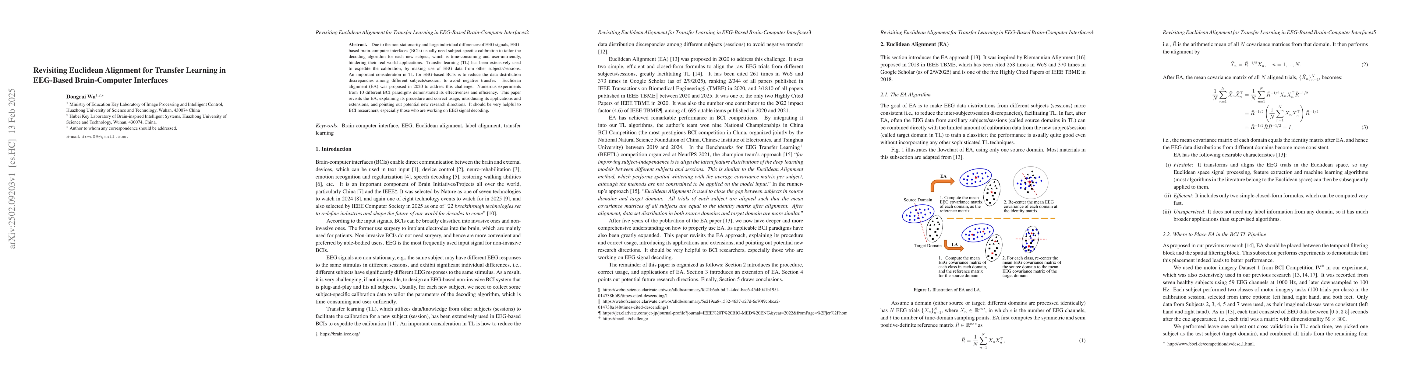 Thumbnail for Revisiting Euclidean Alignment for Transfer Learning in EEG-Based
  Brain-Computer Interfaces