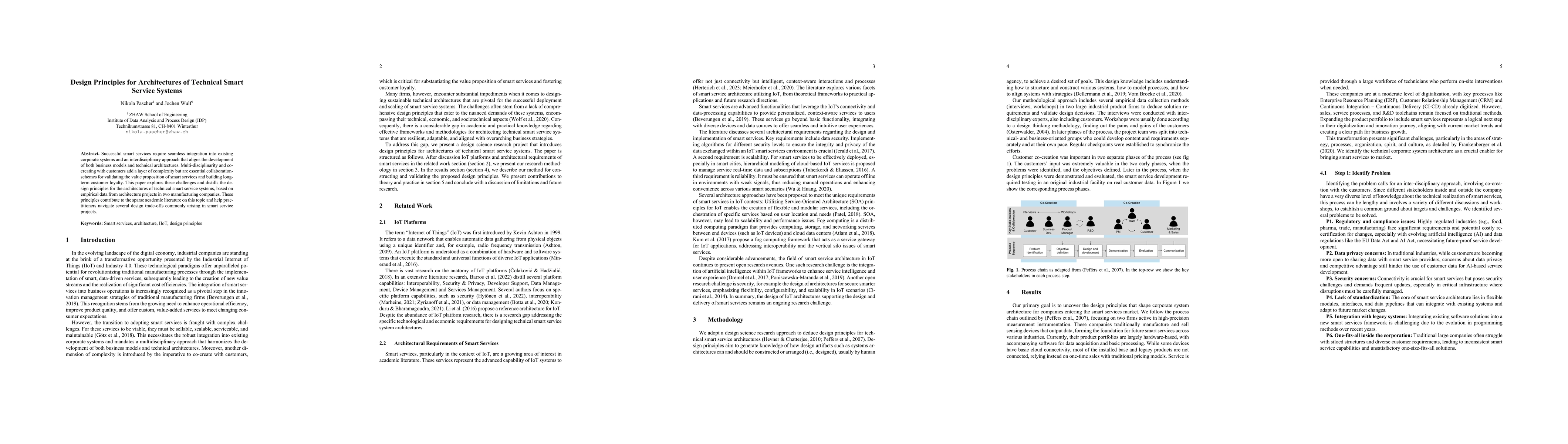 Thumbnail for Design Principles for Architectures of Technical Smart Service Systems