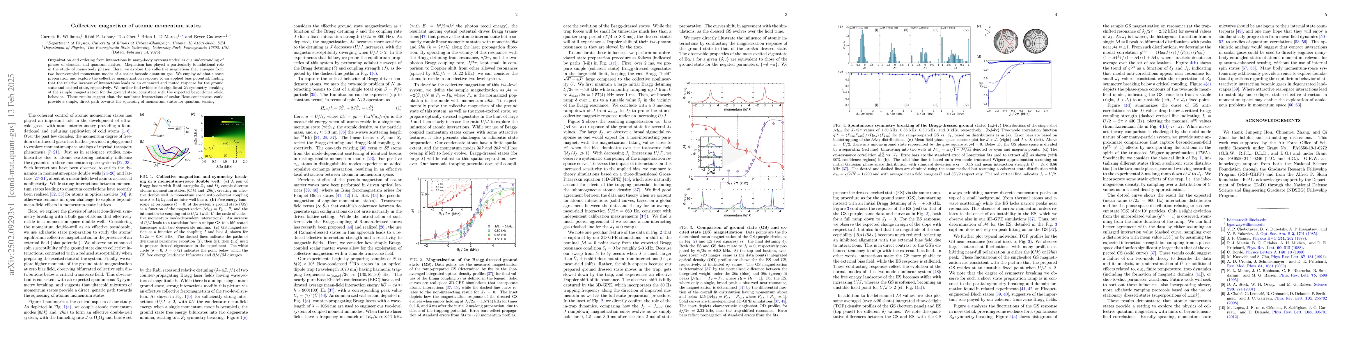 Thumbnail for Collective magnetism of atomic momentum states