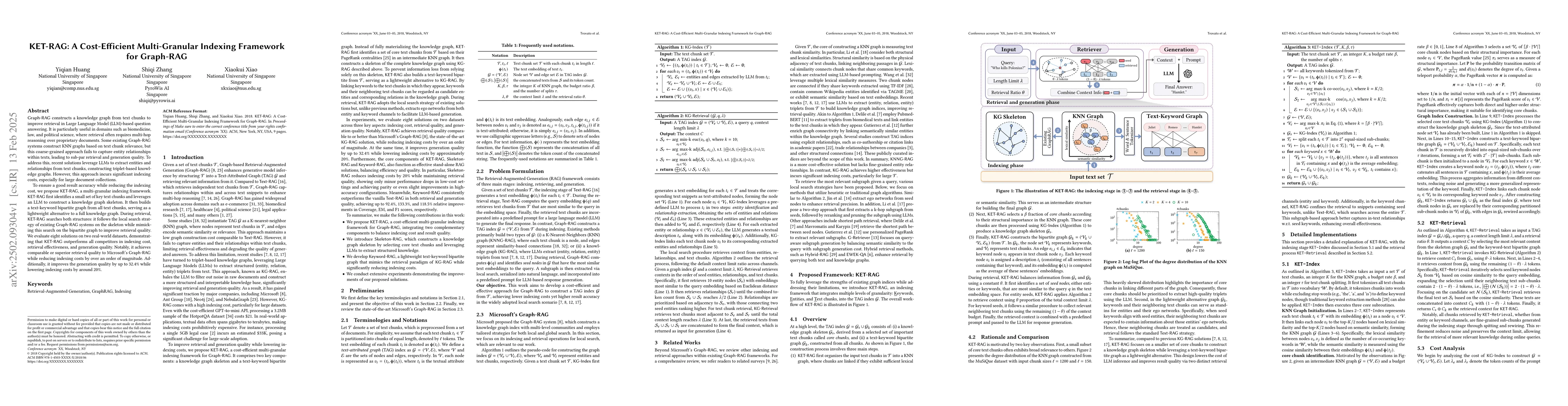 Thumbnail for KET-RAG: A Cost-Efficient Multi-Granular Indexing Framework for
  Graph-RAG
