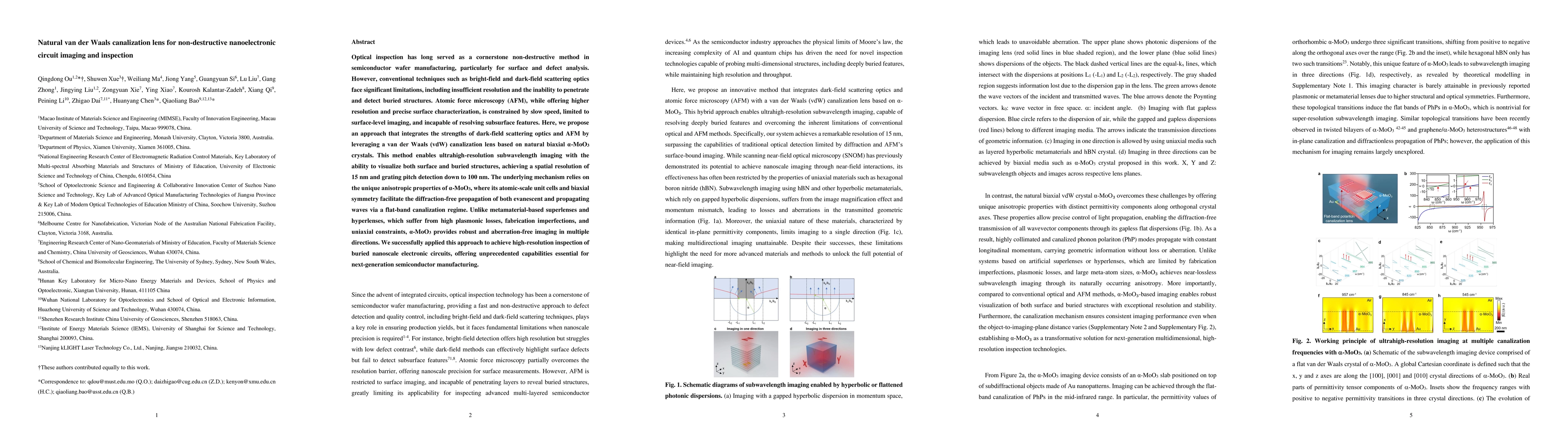 Thumbnail for Natural van der Waals canalization lens for non-destructive
  nanoelectronic circuit imaging and inspection
