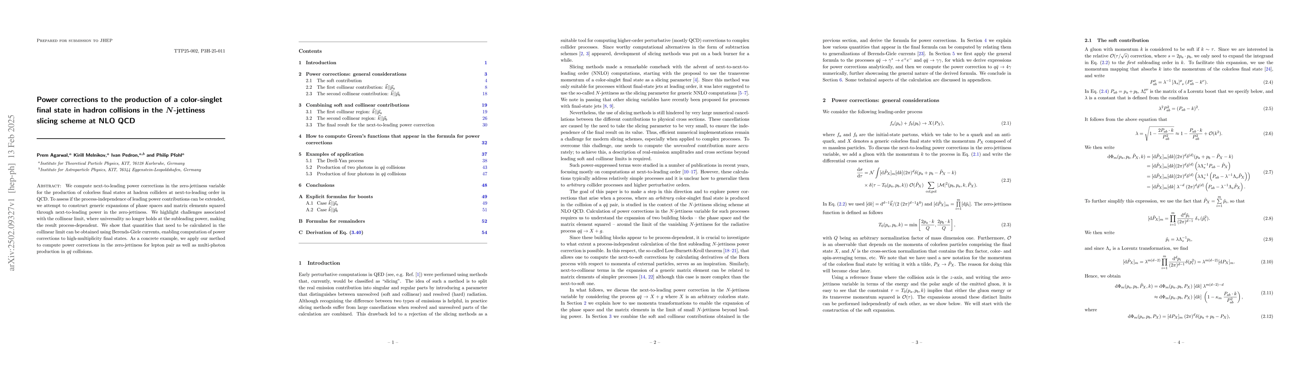 Thumbnail for Power corrections to the production of a color-singlet final state in
  hadron collisions in the N-jettiness slicing scheme at NLO QCD