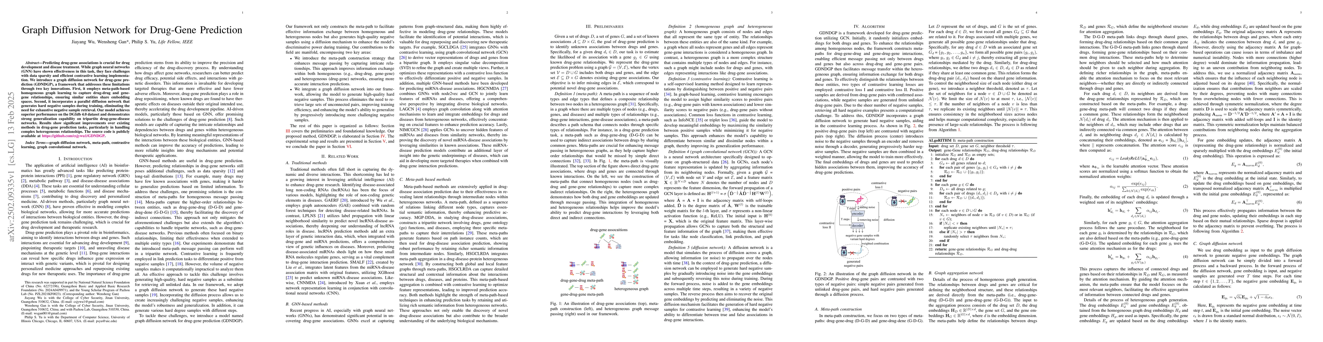 Thumbnail for Graph Diffusion Network for Drug-Gene Prediction