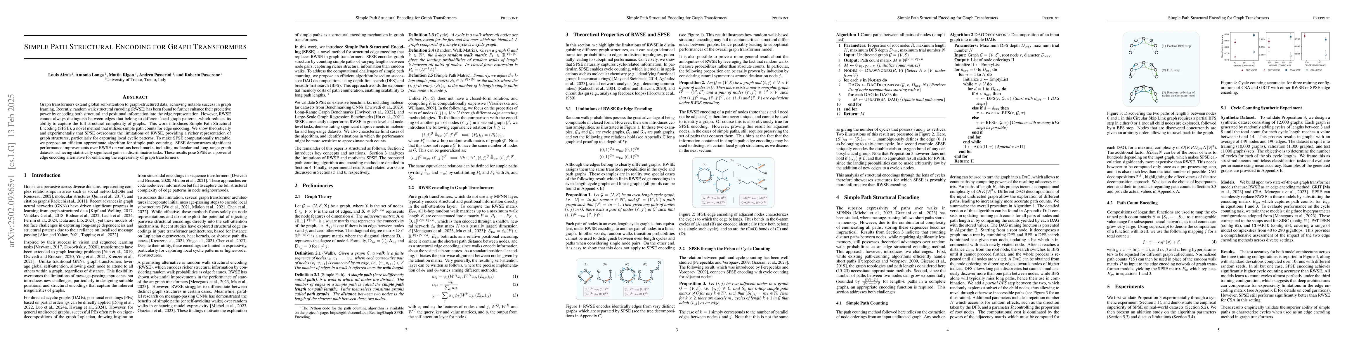 Thumbnail for Simple Path Structural Encoding for Graph Transformers