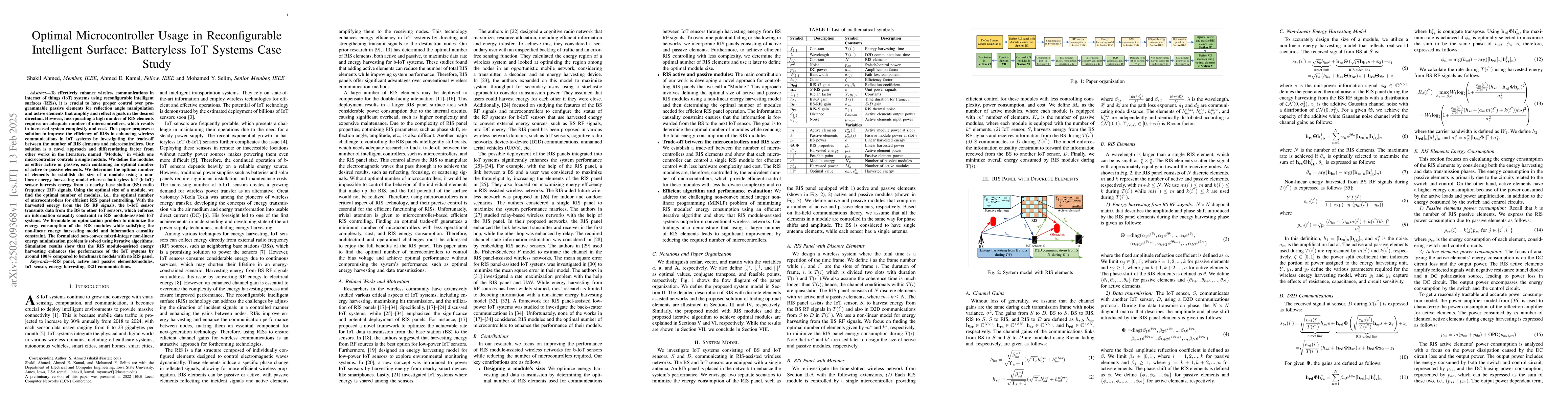Thumbnail for Optimal Microcontroller Usage in Reconfigurable Intelligent Surface:
  Batteryless IoT Systems Case Study