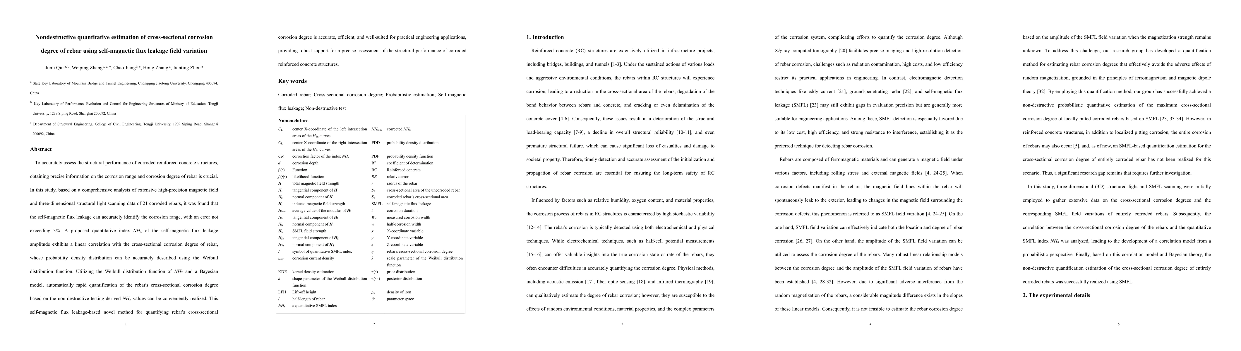 Thumbnail for Nondestructive quantitative estimation of cross-sectional corrosion
  degree of rebar using self-magnetic flux leakage field variation