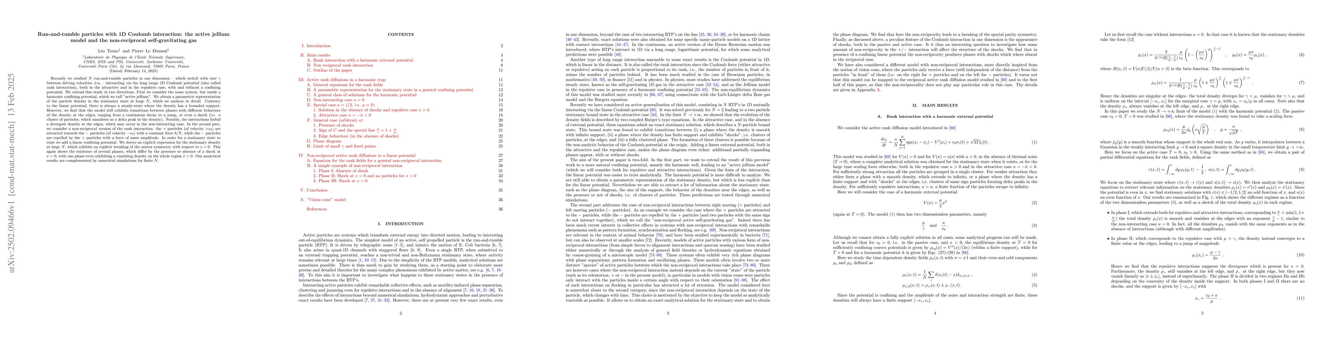 Thumbnail for Run-and-tumble particles with 1D Coulomb interaction: the active jellium
  model and the non-reciprocal self-gravitating gas