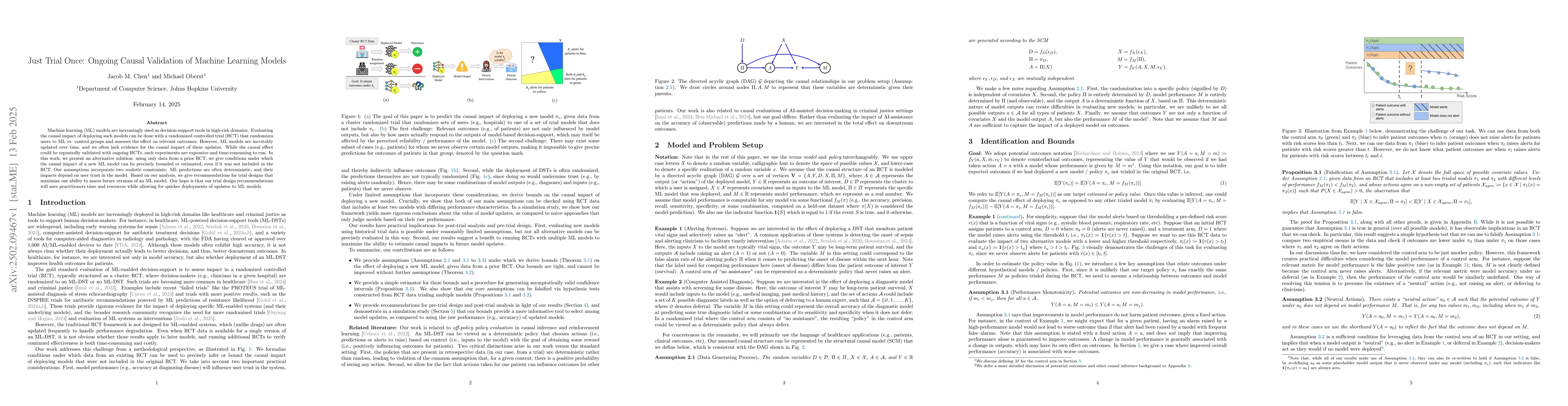 Thumbnail for Just Trial Once: Ongoing Causal Validation of Machine Learning Models