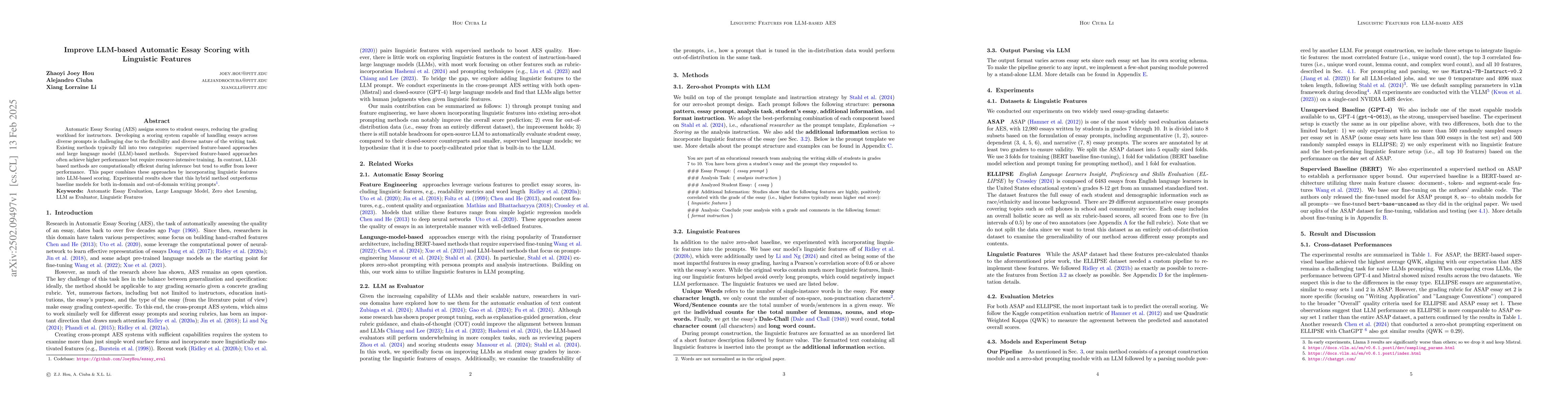 Thumbnail for Improve LLM-based Automatic Essay Scoring with Linguistic Features