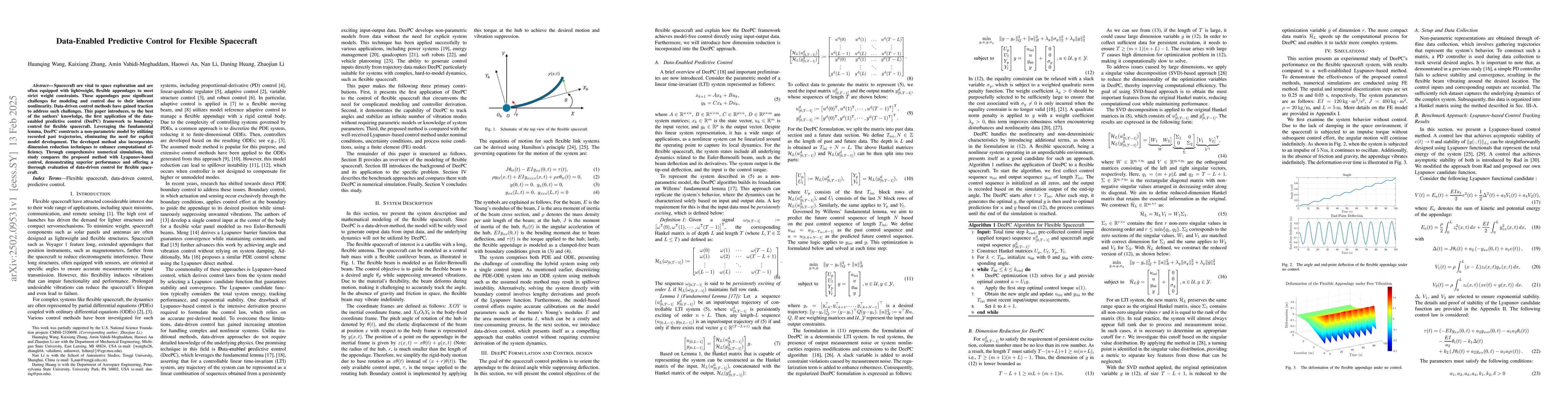 Thumbnail for Data-Enabled Predictive Control for Flexible Spacecraft