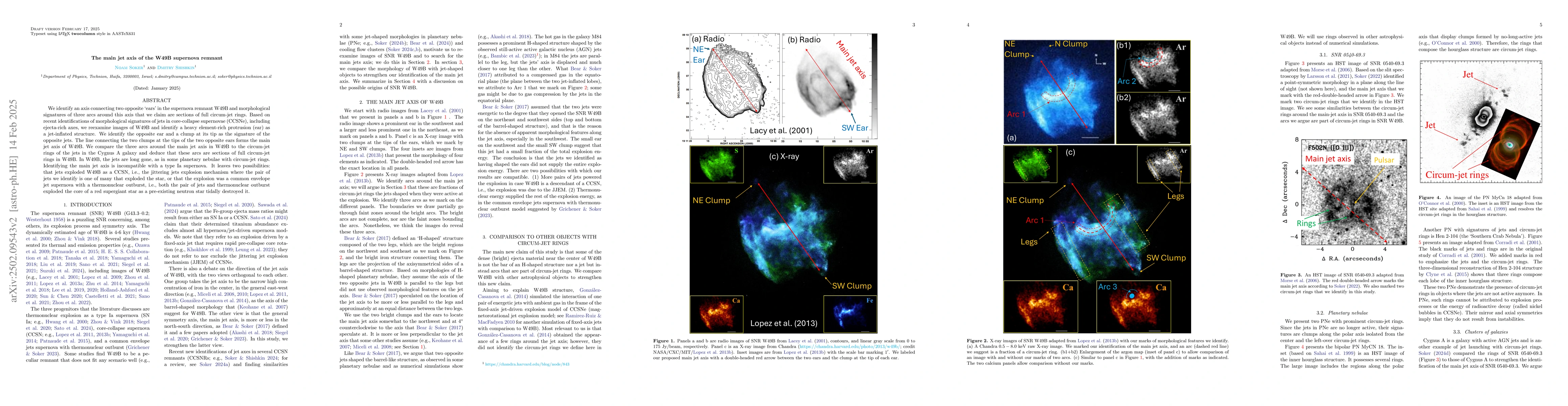 Thumbnail for The main jet axis of the W49B supernova remnant