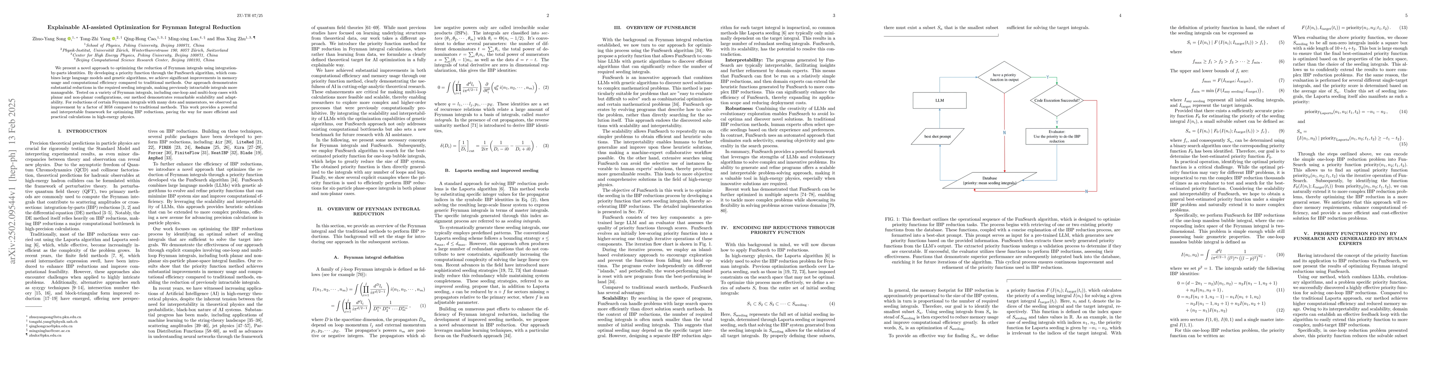 Thumbnail for Explainable AI-assisted Optimization for Feynman Integral Reduction