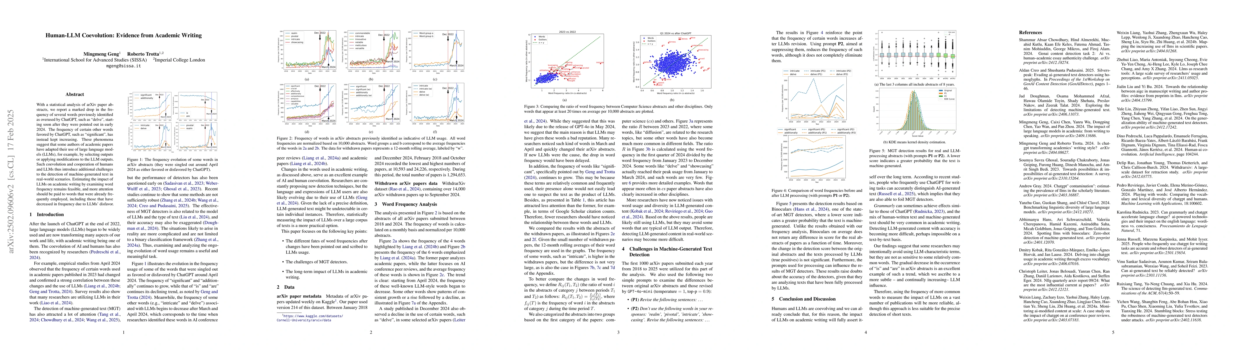 Thumbnail for Human-LLM Coevolution: Evidence from Academic Writing
