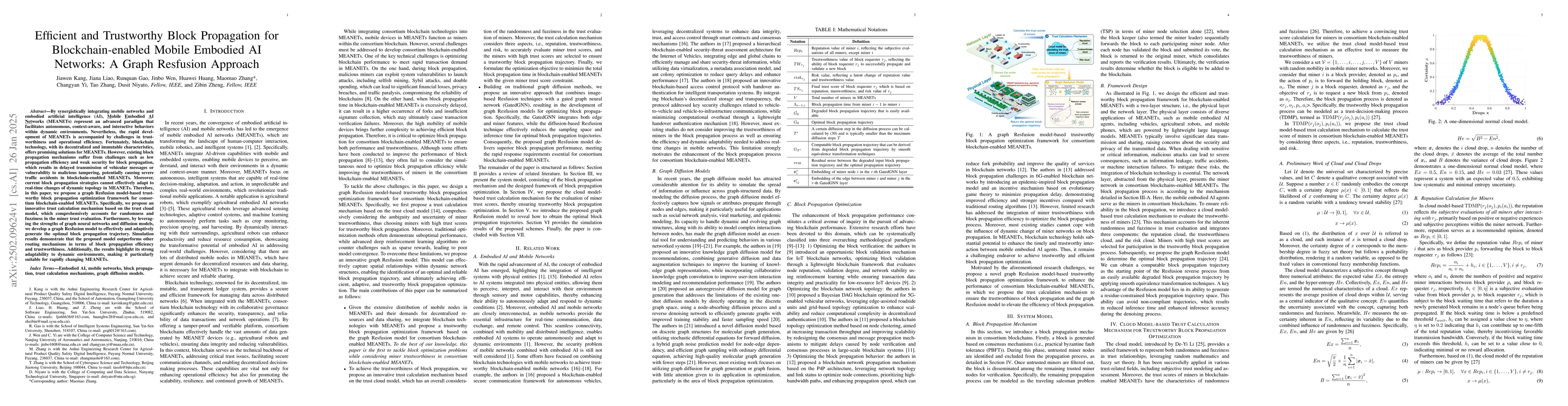 Thumbnail for Efficient and Trustworthy Block Propagation for Blockchain-enabled
  Mobile Embodied AI Networks: A Graph Resfusion Approach