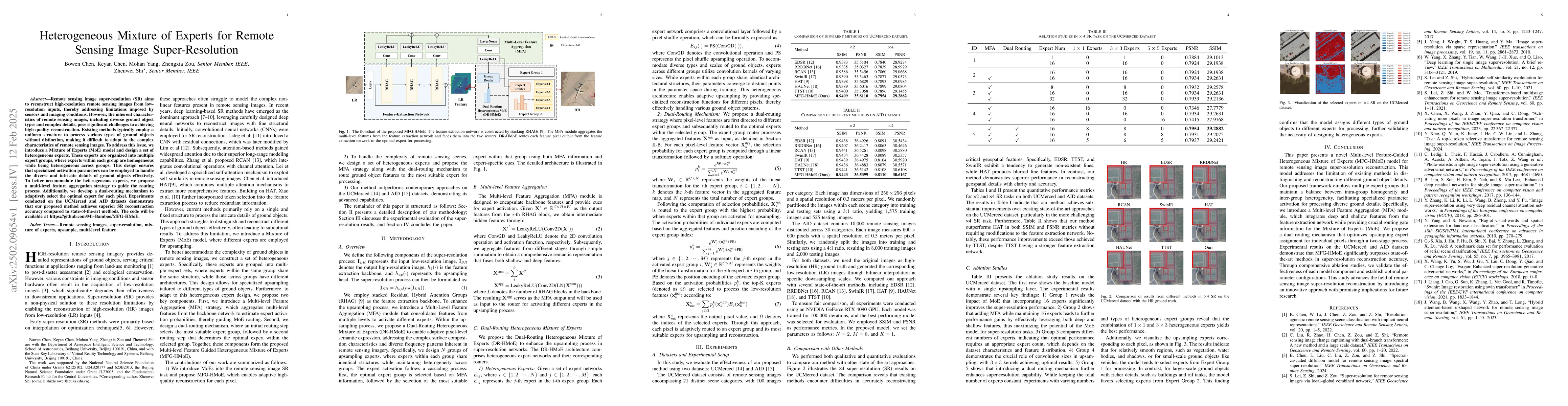 Thumbnail for Heterogeneous Mixture of Experts for Remote Sensing Image
  Super-Resolution