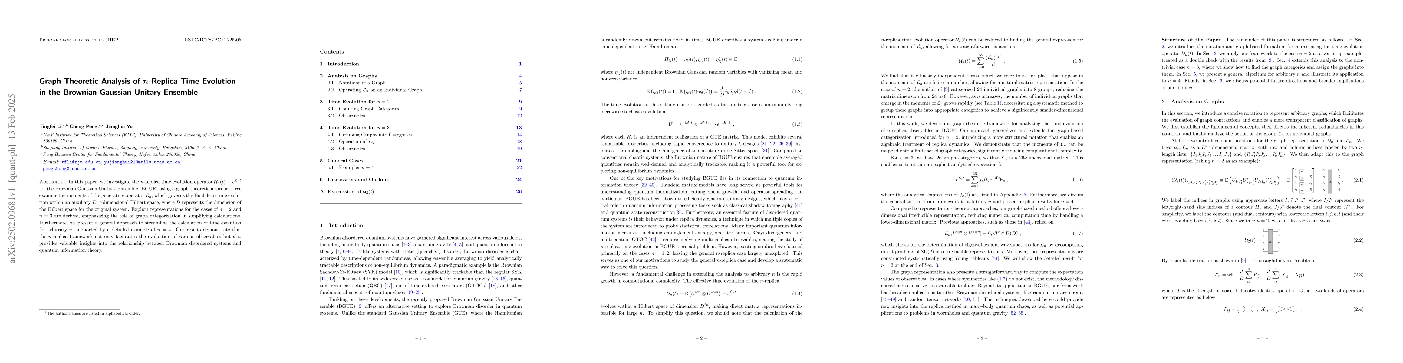 Thumbnail for Graph-Theoretic Analysis of $n$-Replica Time Evolution in the Brownian
  Gaussian Unitary Ensemble