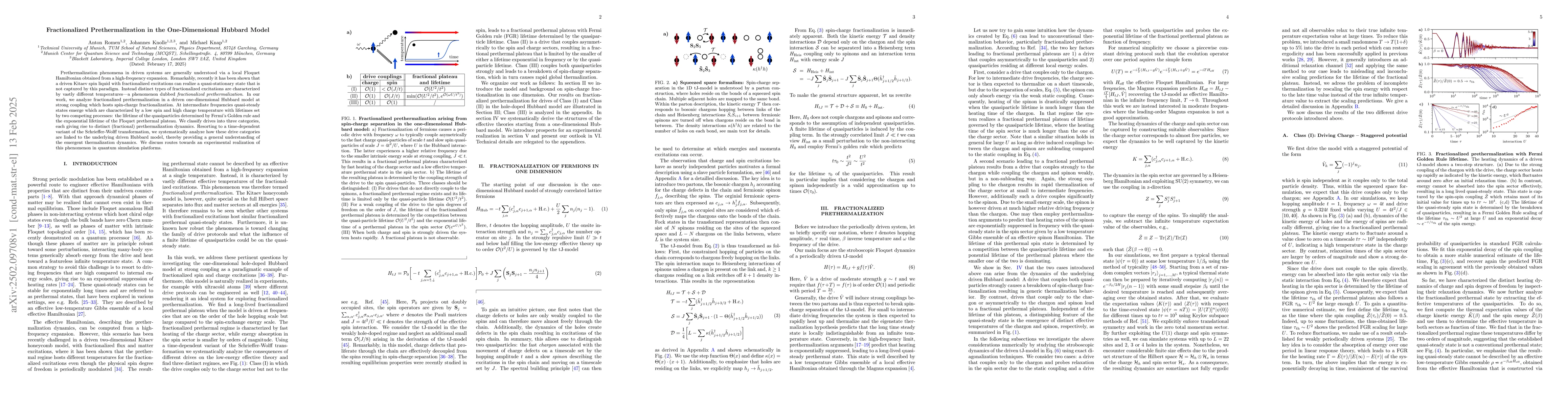 Thumbnail for Fractionalized Prethermalization in the One-Dimensional Hubbard Model