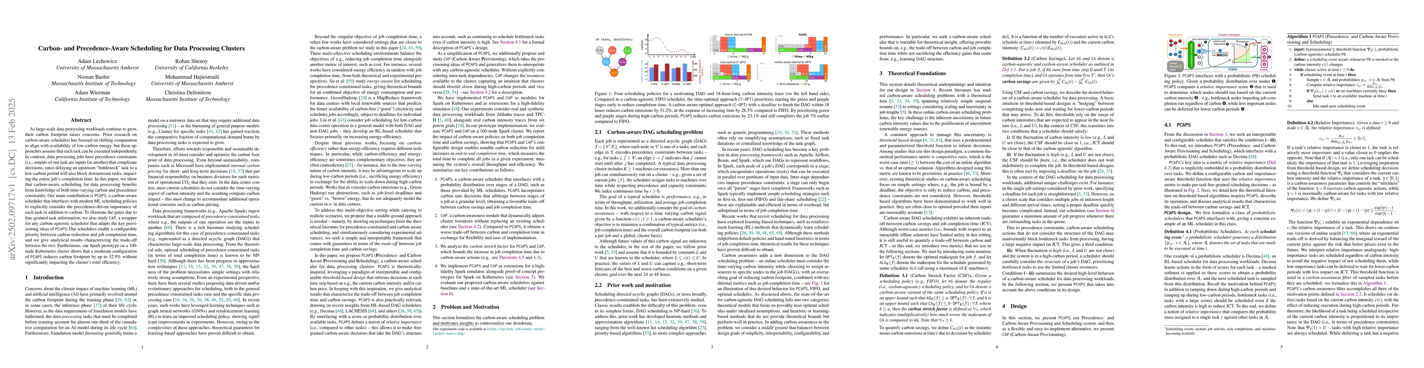 Thumbnail for Carbon- and Precedence-Aware Scheduling for Data Processing Clusters