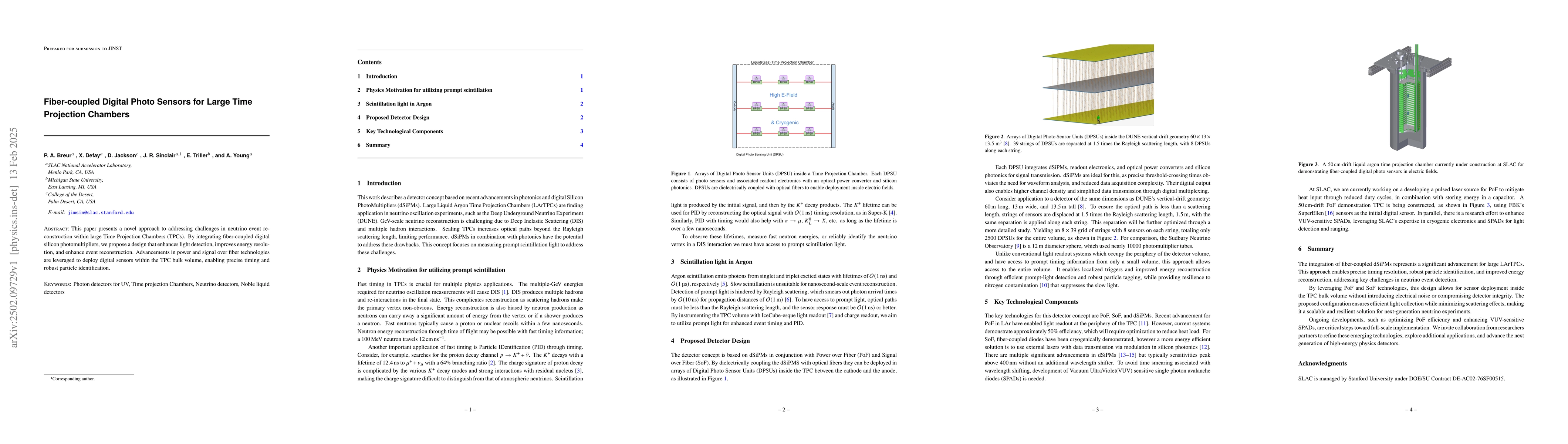 Thumbnail for Fiber-coupled Digital Photo Sensors for Large Time Projection Chambers