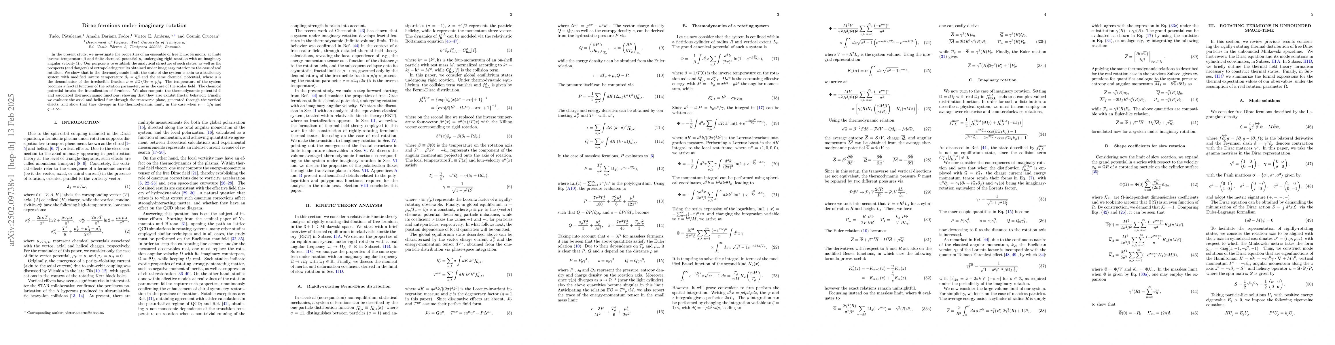 Thumbnail for Dirac fermions under imaginary rotation