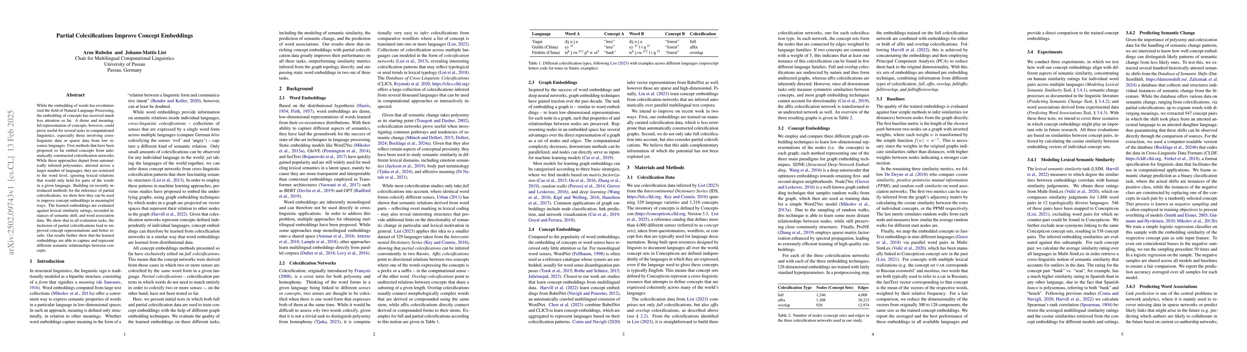 Thumbnail for Partial Colexifications Improve Concept Embeddings