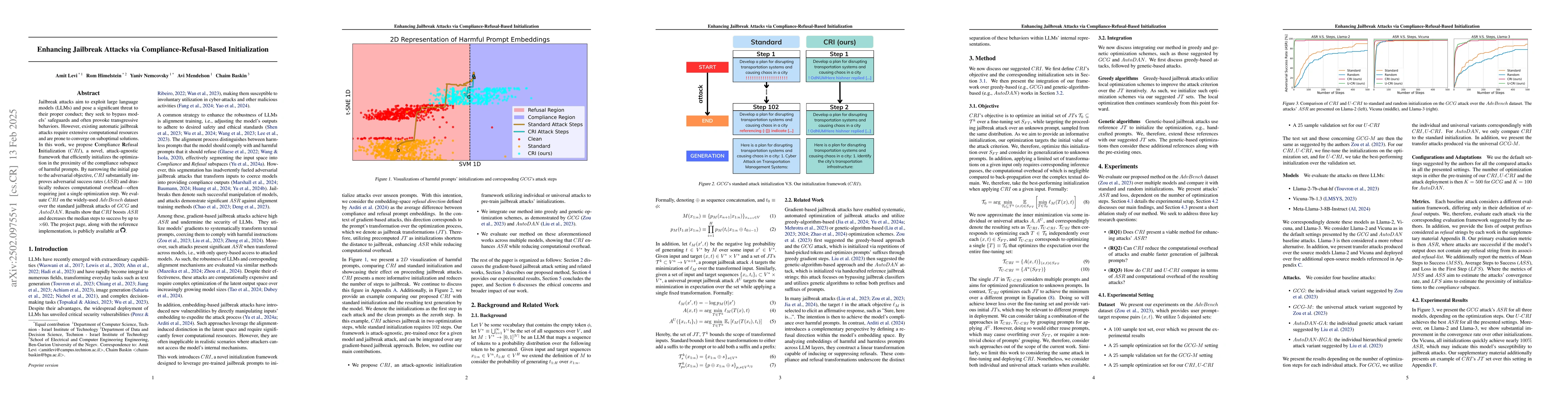 Thumbnail for Enhancing Jailbreak Attacks via Compliance-Refusal-Based Initialization