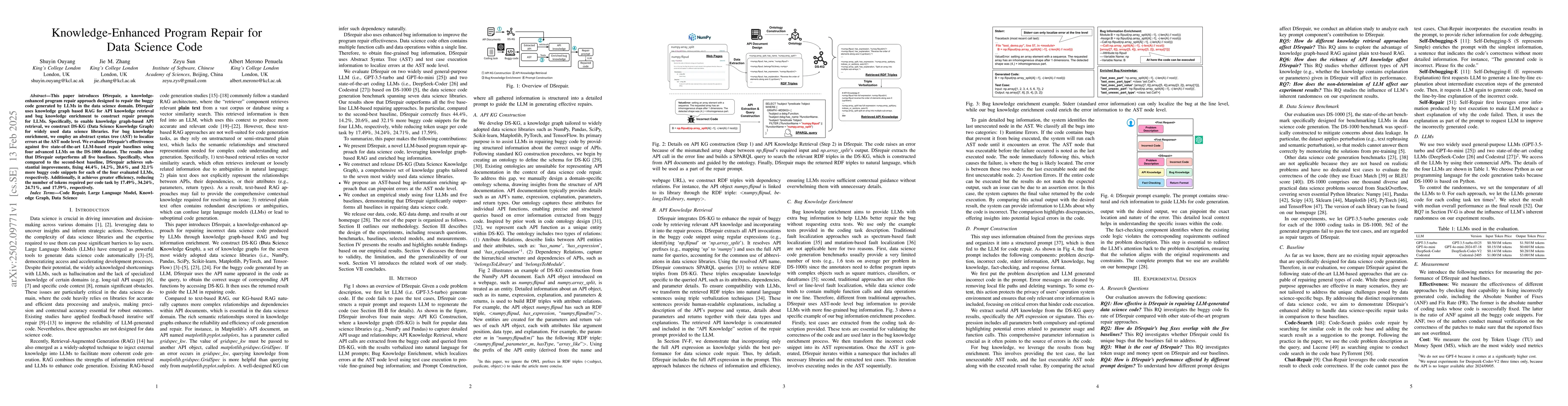 Thumbnail for Knowledge-Enhanced Program Repair for Data Science Code