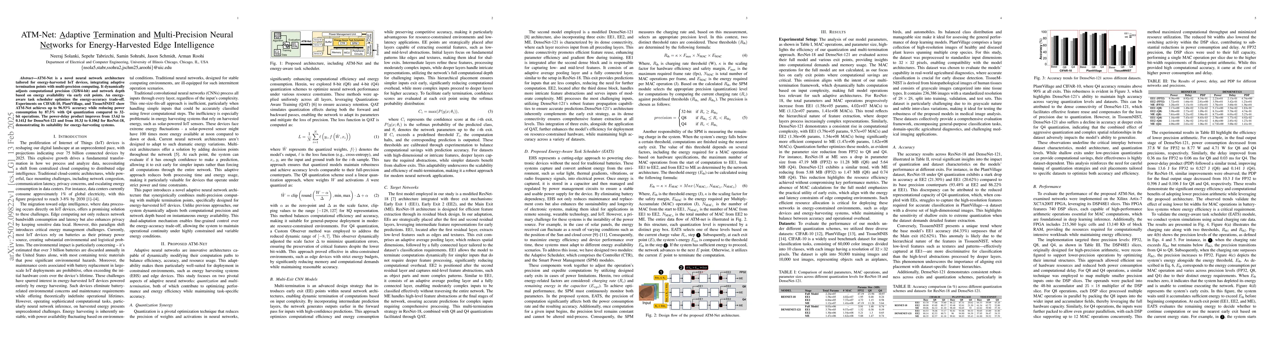 Thumbnail for ATM-Net: Adaptive Termination and Multi-Precision Neural Networks for
  Energy-Harvested Edge Intelligence