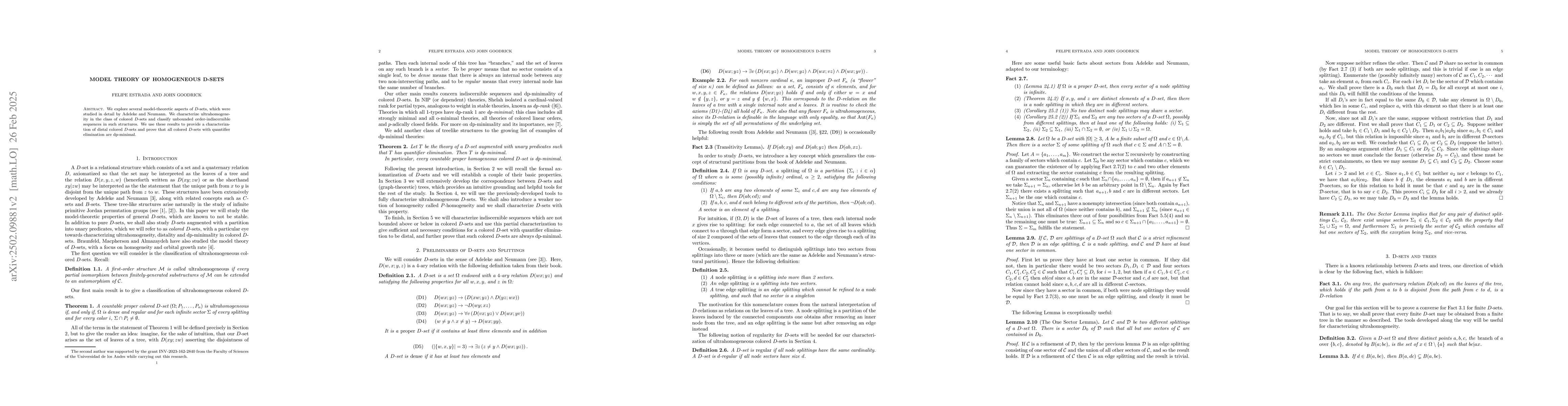 Thumbnail for Model Theory of Homogeneous D-sets
