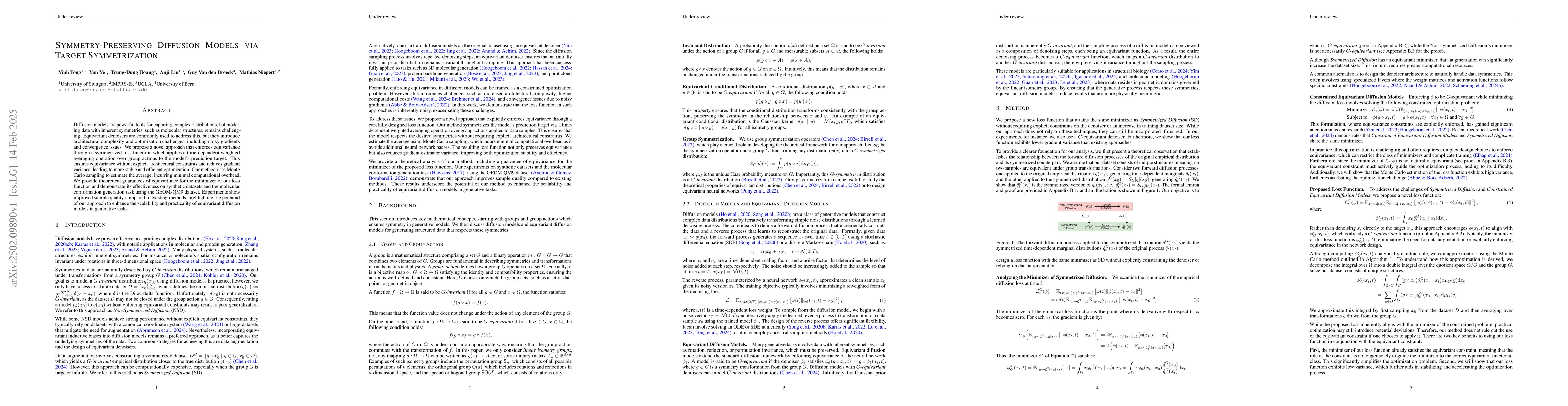 Thumbnail for Symmetry-Preserving Diffusion Models via Target Symmetrization