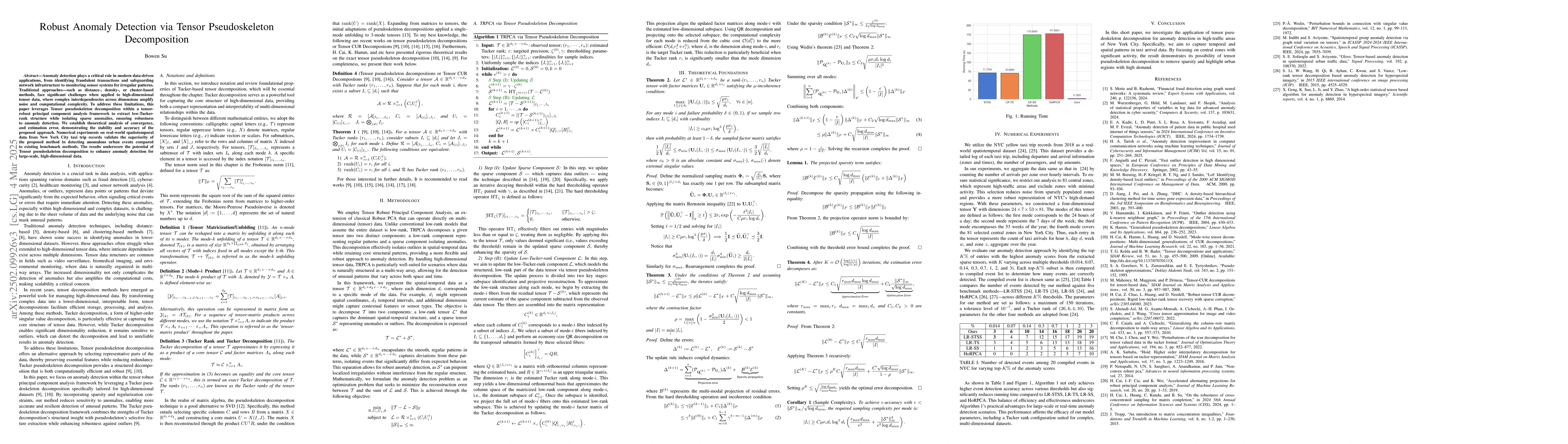 Thumbnail for Robust Anomaly Detection via Tensor Chidori Pseudoskeleton Decomposition