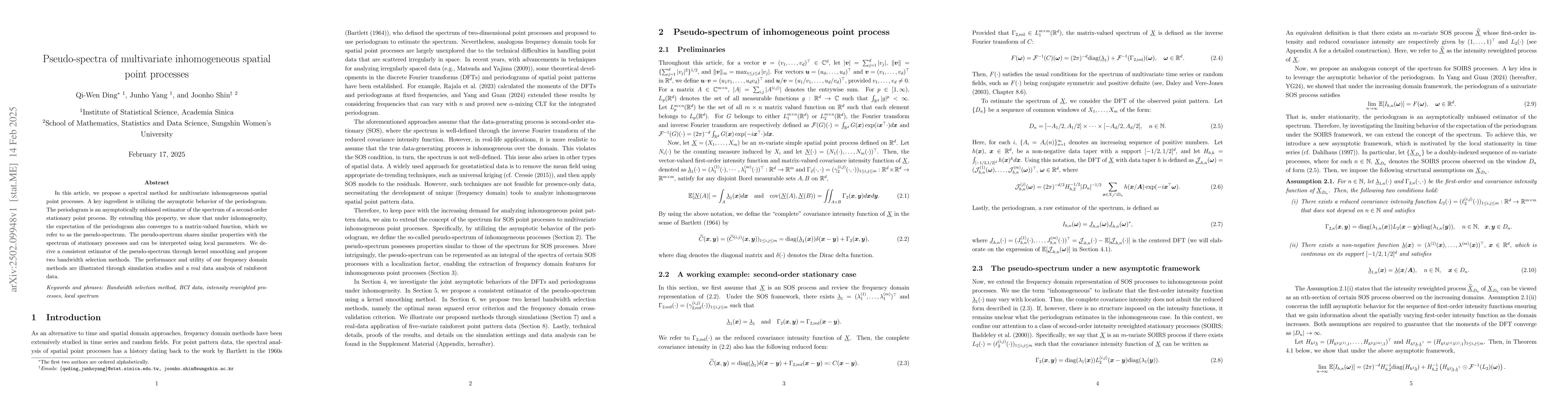 Thumbnail for Pseudo-spectra of multivariate inhomogeneous spatial point processes