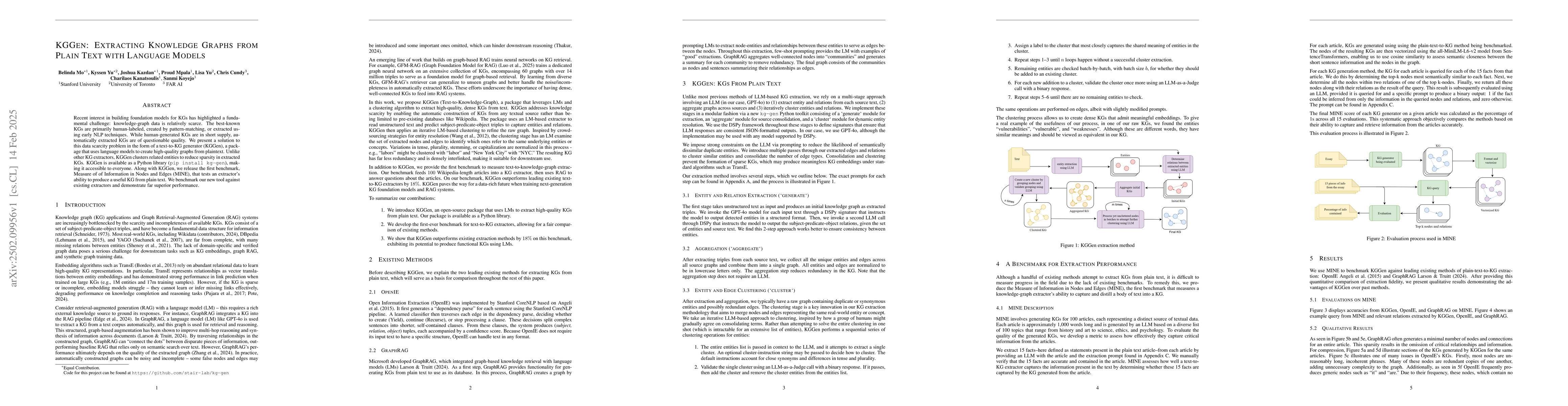 Thumbnail for KGGen: Extracting Knowledge Graphs from Plain Text with Language Models