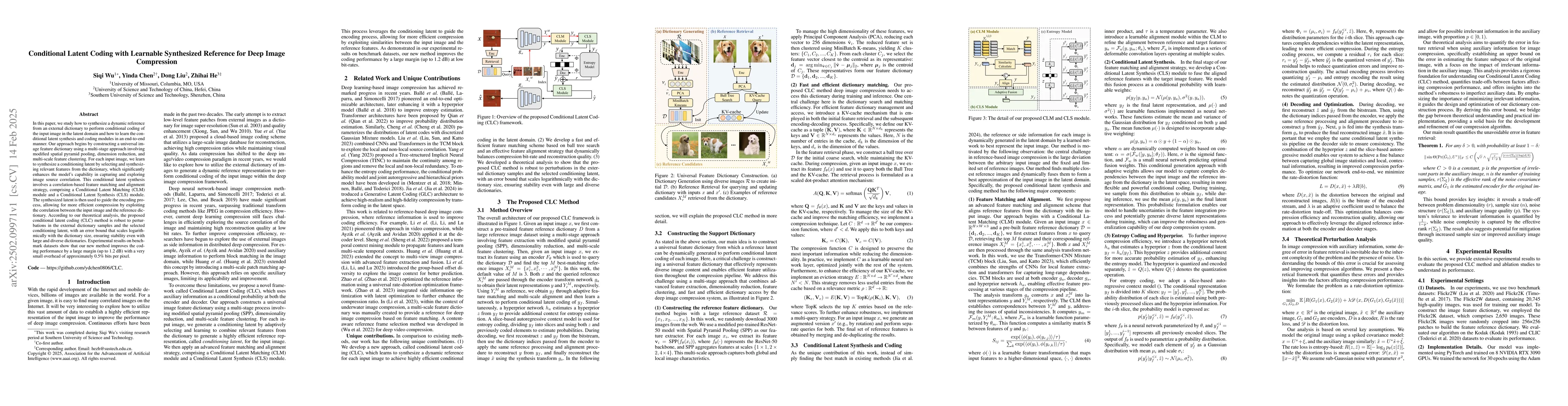 Thumbnail for Conditional Latent Coding with Learnable Synthesized Reference for Deep
  Image Compression