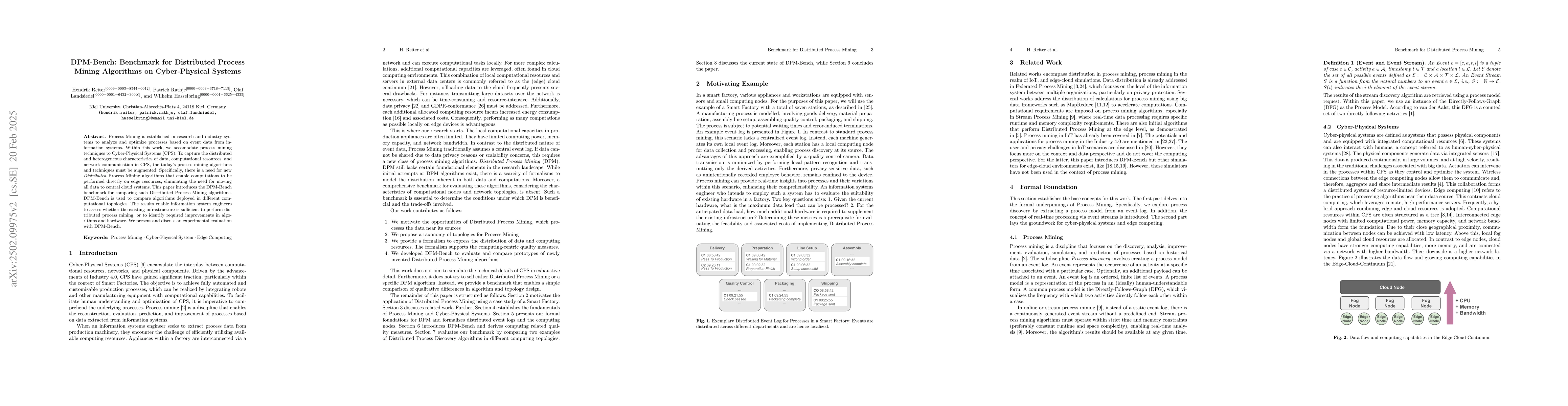 Thumbnail for DPM-Bench: Benchmark for Distributed Process Mining Algorithms on
  Cyber-Physical Systems